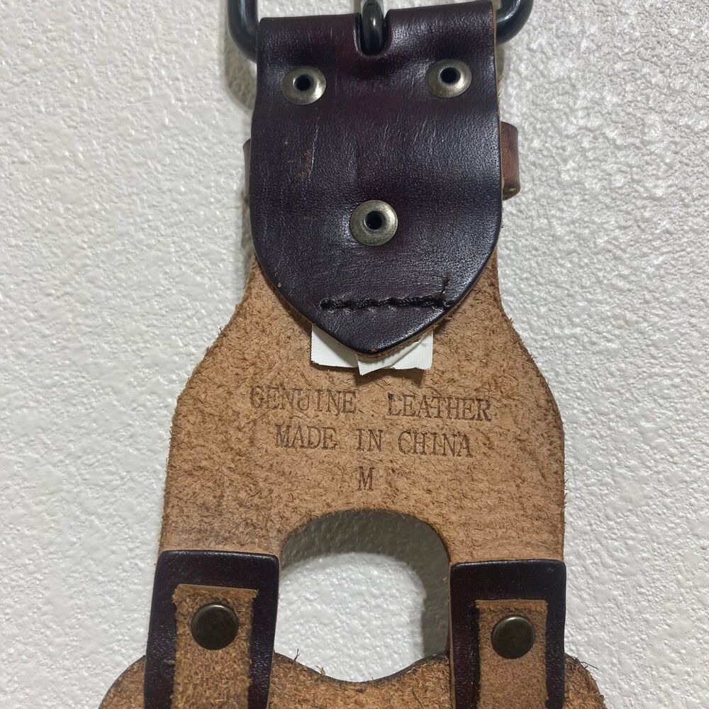 Genuine Brown Leather Women's Belt Size Medium - Picture 8 of 12